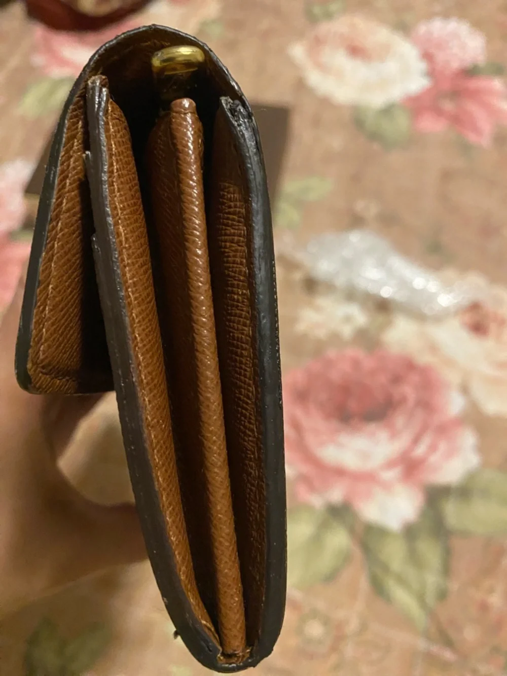 Louis Vuitton Monogram Continental Wallet in Brown and Gold - Picture 10 of 14